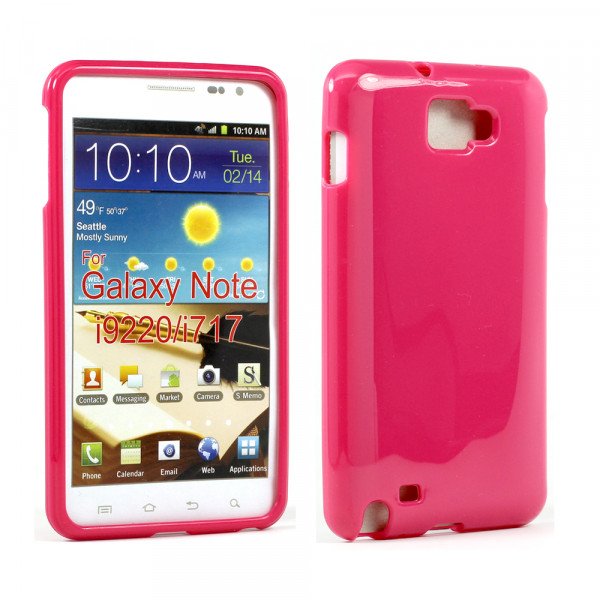 Wholesale Samsung Galaxy Note i9220 TPU Gel Case (Hot Pink)